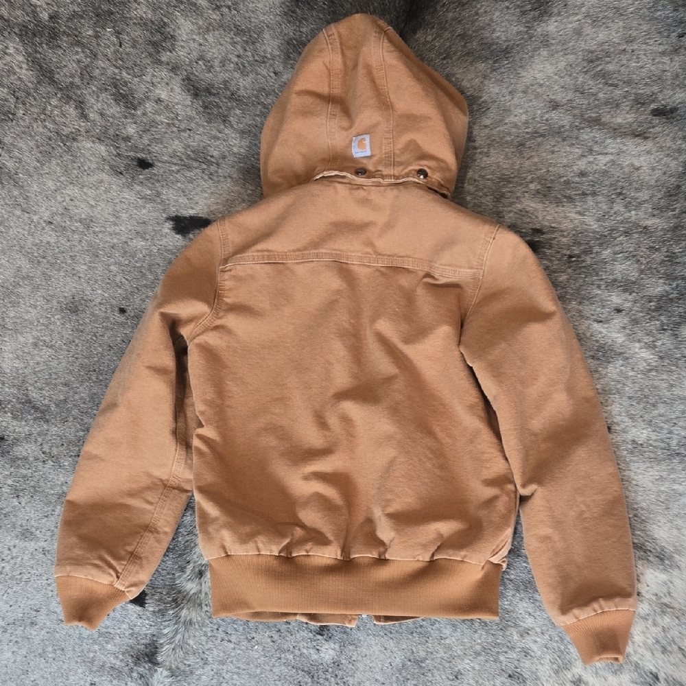 Carhartt Womens Small Weathered Wildwood Duck Jacket - Picture 7 of 10
